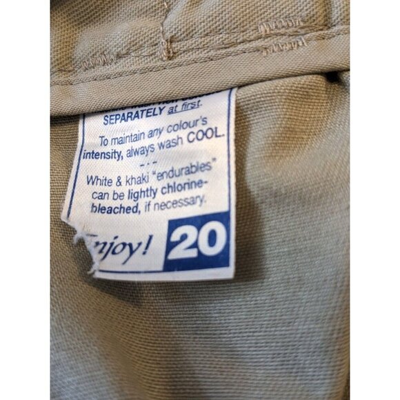 Tilley Endurables Pants Womens Size 20 Beige Safari Khakis High Rise Pockets - Picture 5 of 5